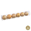 S 6 palline d oro 6 x 6 x 6 cm