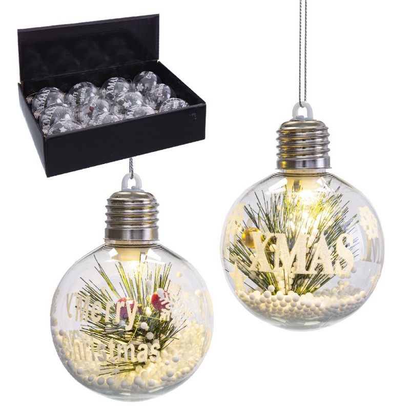 Bolas de natal com luz led