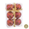 S 6 palline a spirale rosse 6 x 6 x 6 cm