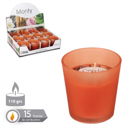 1box Candela Profumata In Vaso Di Vetro - Perfetta Per Cene