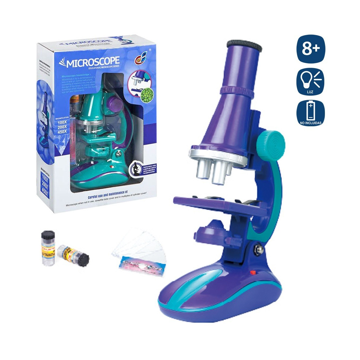 Microscopio Scientifico con Luce e Accessori – The Toys Store