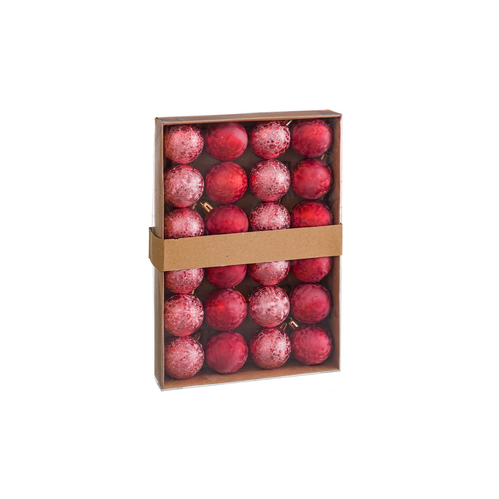 S 24 palline d acqua di plastica rosse 4 x 4 x 4 cm