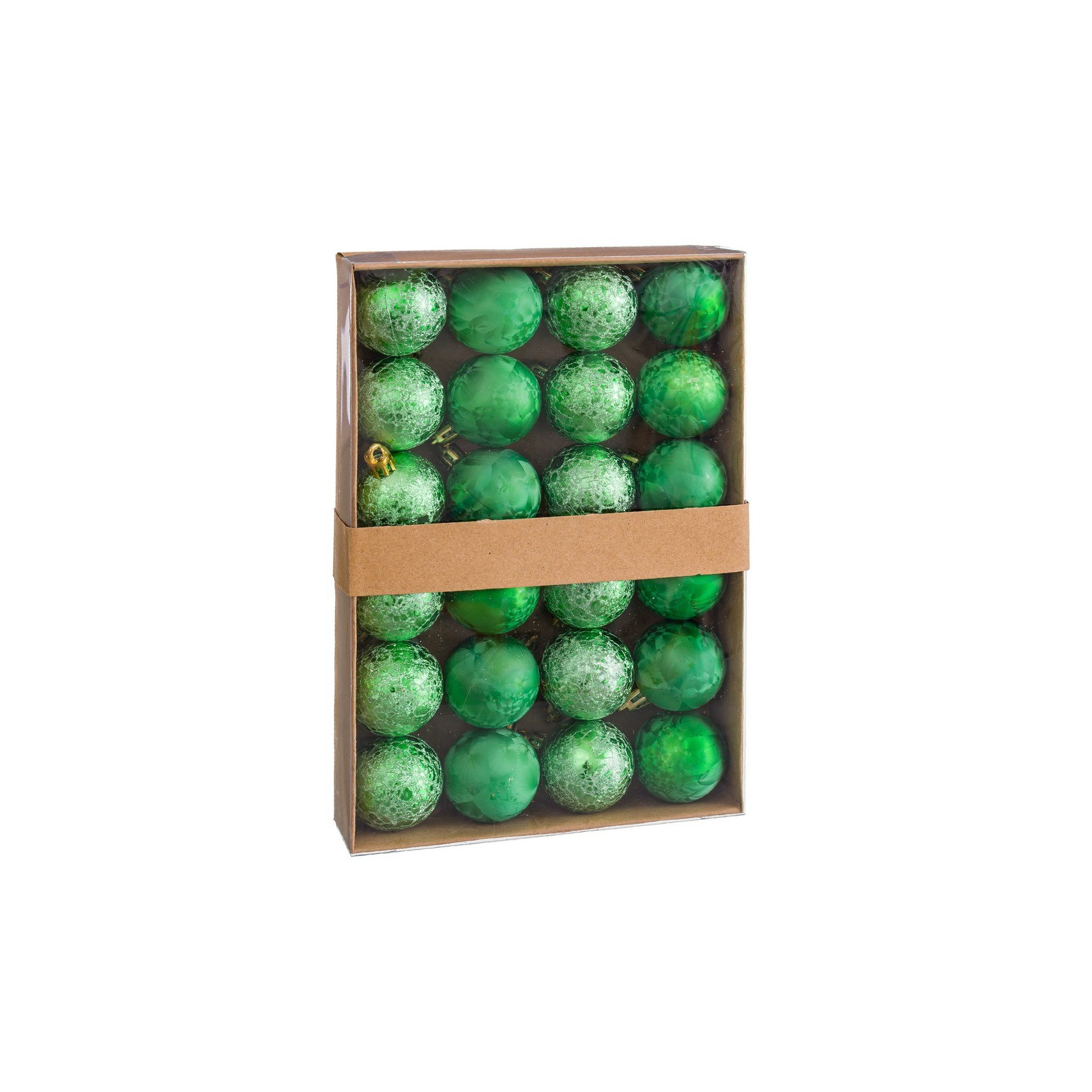 S 24 palline d acqua in plastica verde 4 x 4 x 4 cm