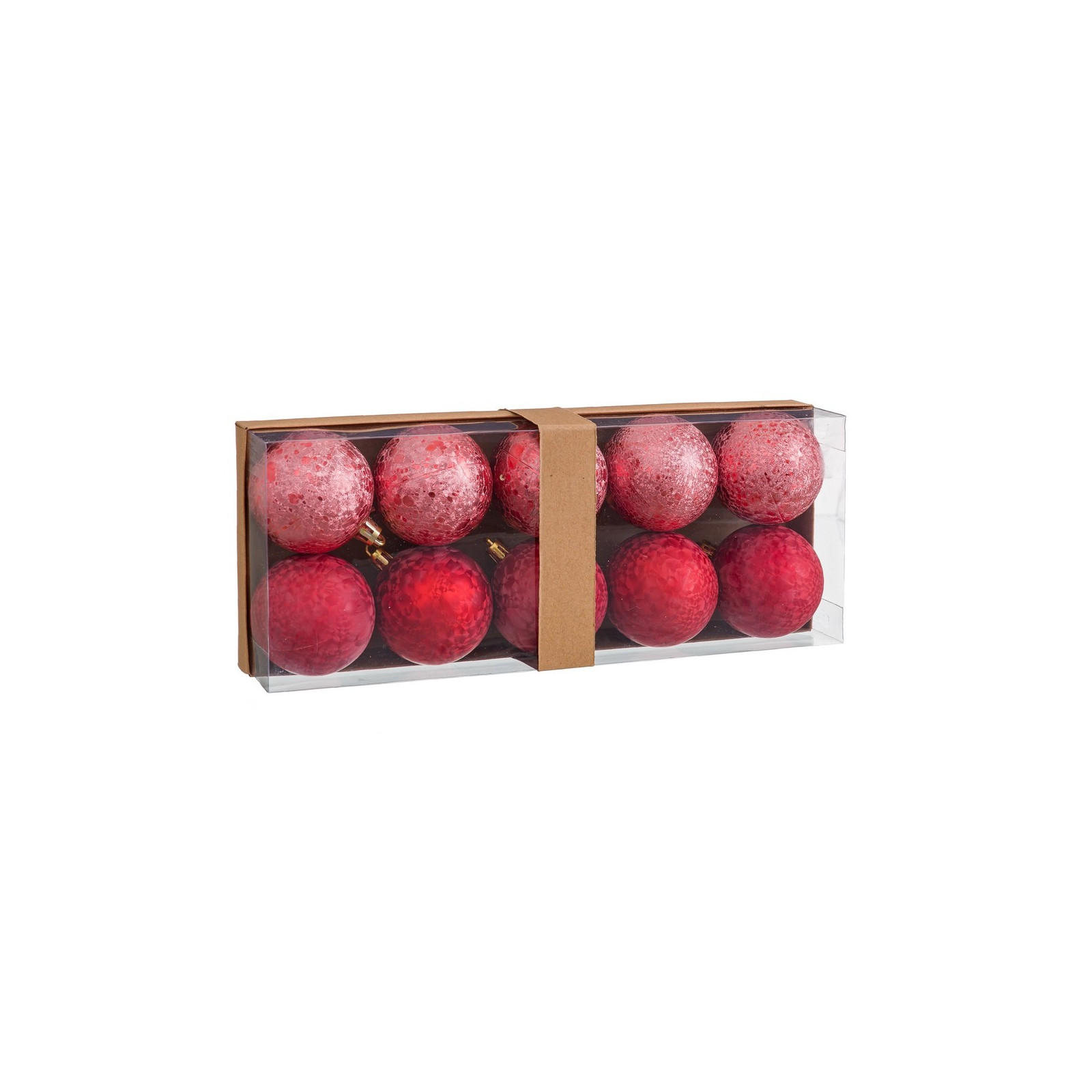 S 10 palline d acqua di plastica rosse 6 x 6 x 6 cm