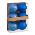 S 6 palline d acqua in plastica blu 8 x 8 x 8 cm