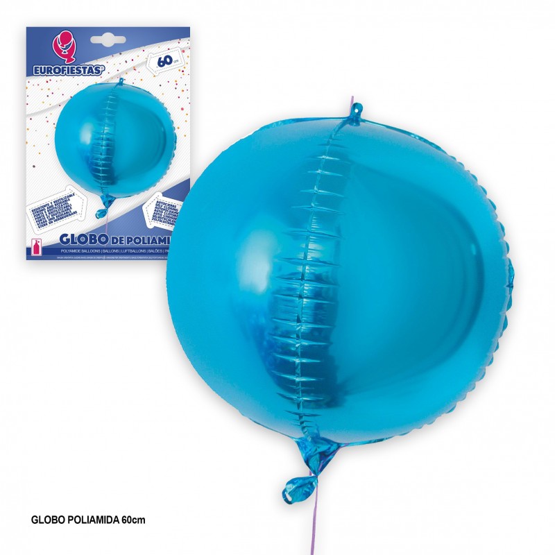 Palloncino tondo azzurro 4d