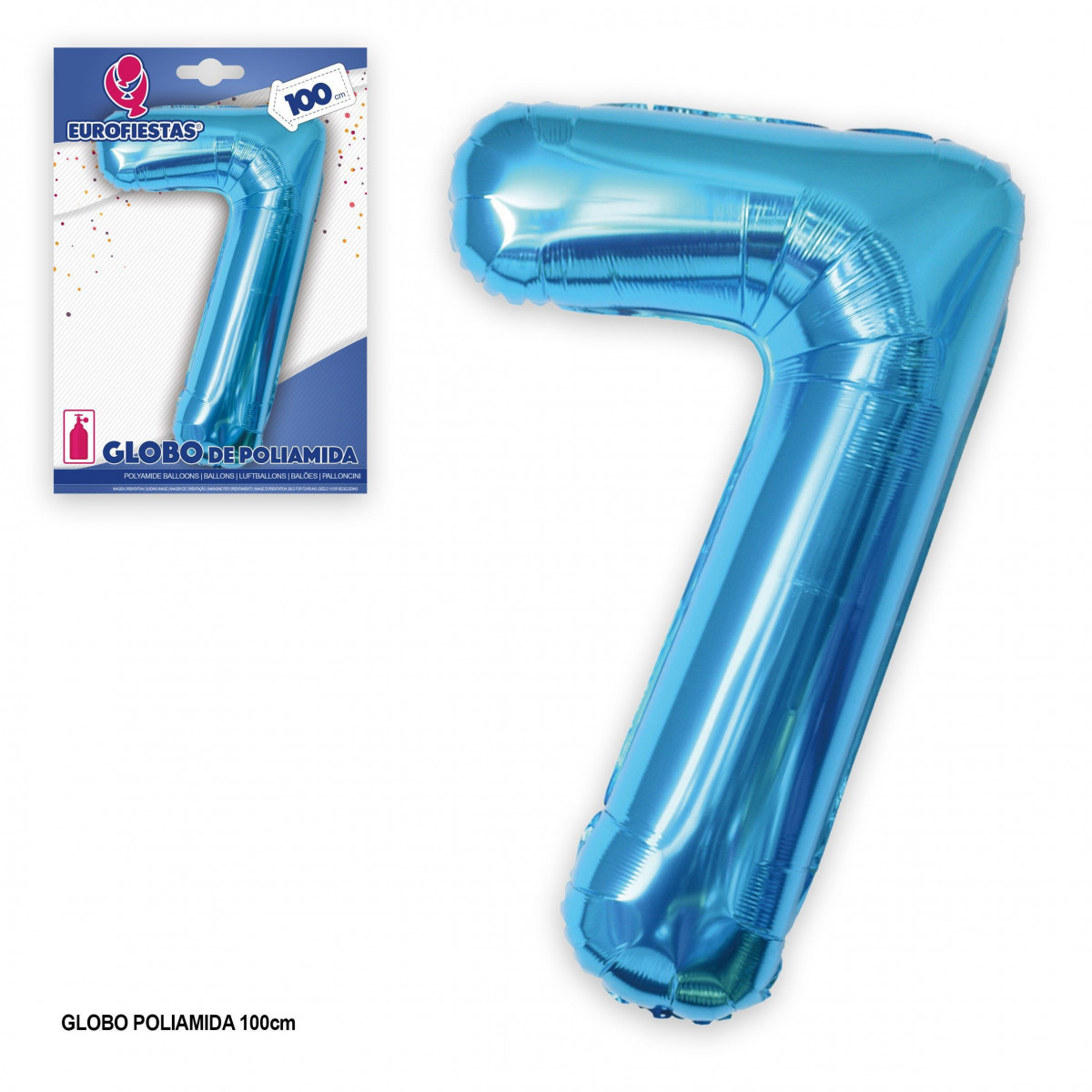 Palloncino in poliammide 1m blu 7