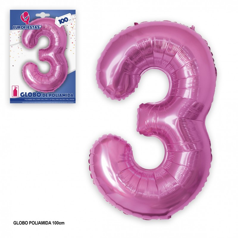 Palloncino in poliammide 1m fucsia 3