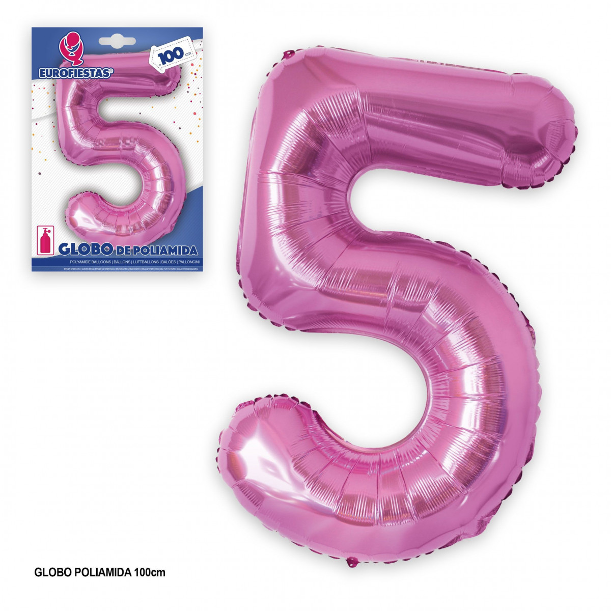 Palloncino in poliammide 1m fucsia 5