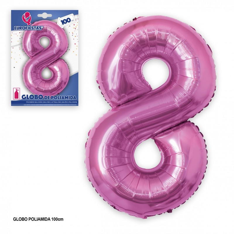 Palloncino in poliammide 1m fucsia 8