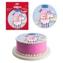 Disco di cialda per torta peppa pig 20cm