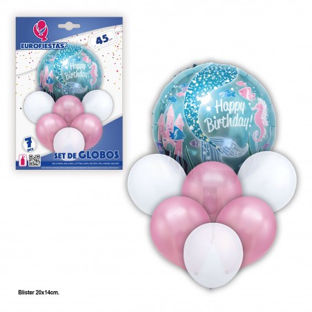 Palloncino Confetti In Oro Rosa Trasparente 18° Compleanno