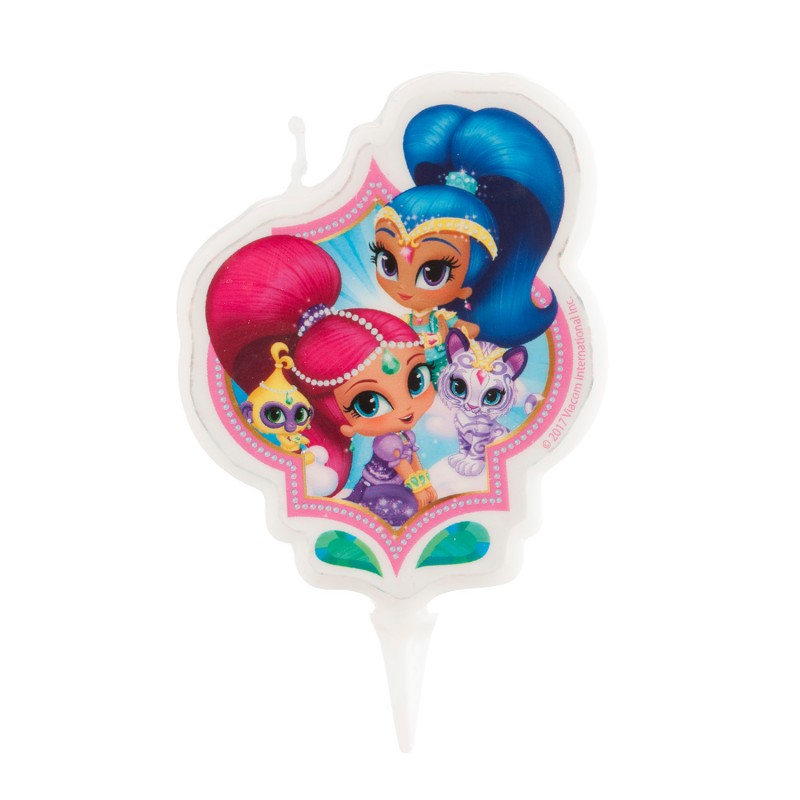 Candela per torta di compleanno shimmer and shine