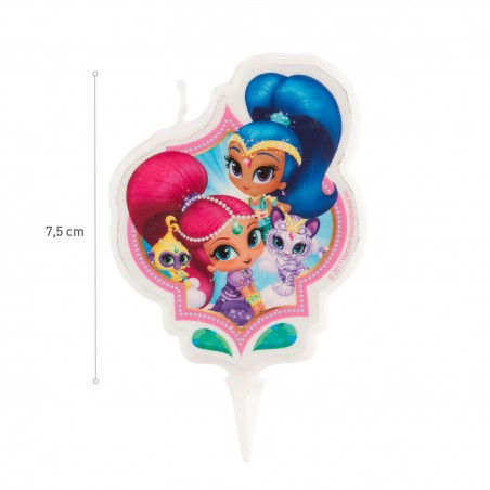 Candela per torta di compleanno shimmer and shine