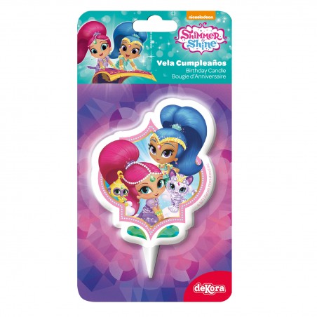 Candela per torta di compleanno shimmer and shine