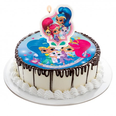 Candela per torta di compleanno shimmer and shine