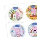 Dischi commestibili per cupcake con modello peppa pig