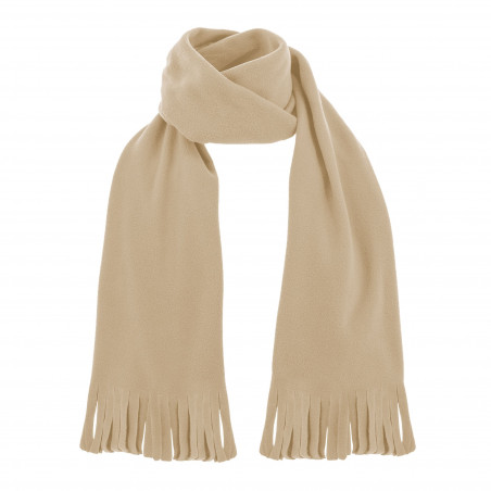 Sciarpa beige in scatola di cartone regalo