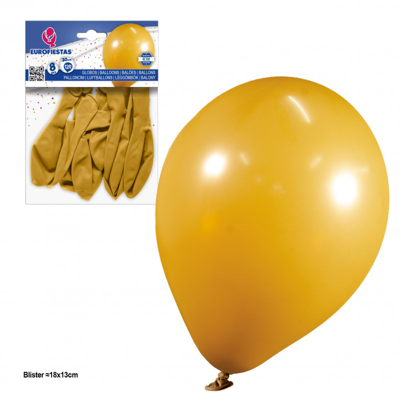 Palloncini 12r 2 8g 8 pezzi retro kaki