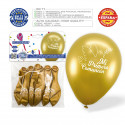 Palloncini prima comunione colomba oro