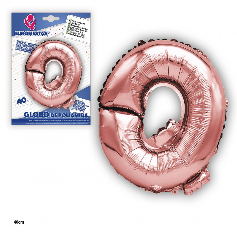 Palloncino foil oro rosa 40cm q