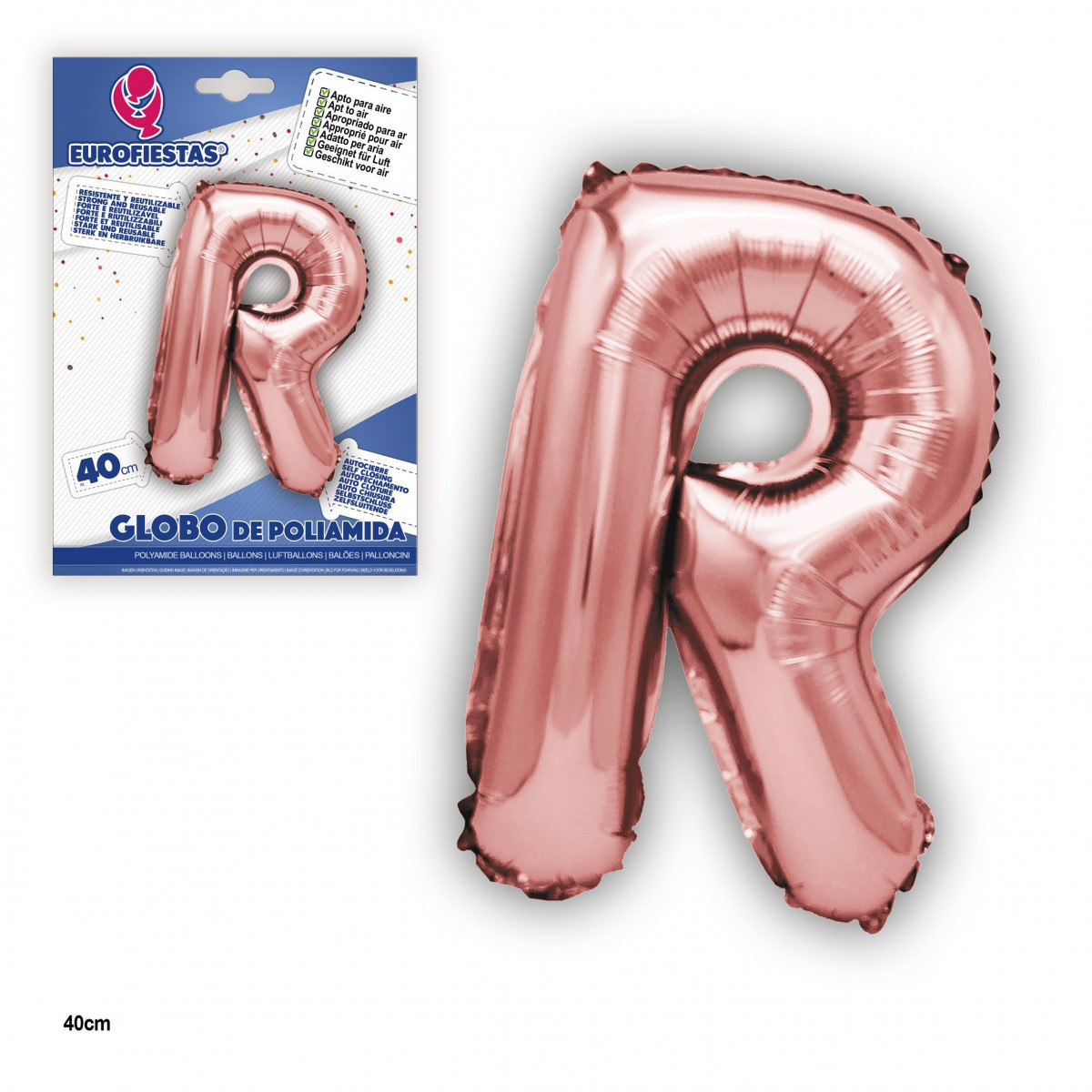 Palloncino foil oro rosa 40cm r