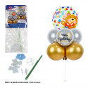 Struttura ad albero di palloncini, un bastoncino per 7 palloncini, h75cm