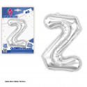 Palloncini foil 40 cm argento lucido z