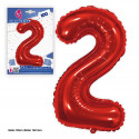 Palloncino foil 1m rosso 2