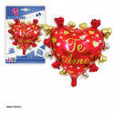 Palloncino foil 64cm cuore decorativo Ti amo