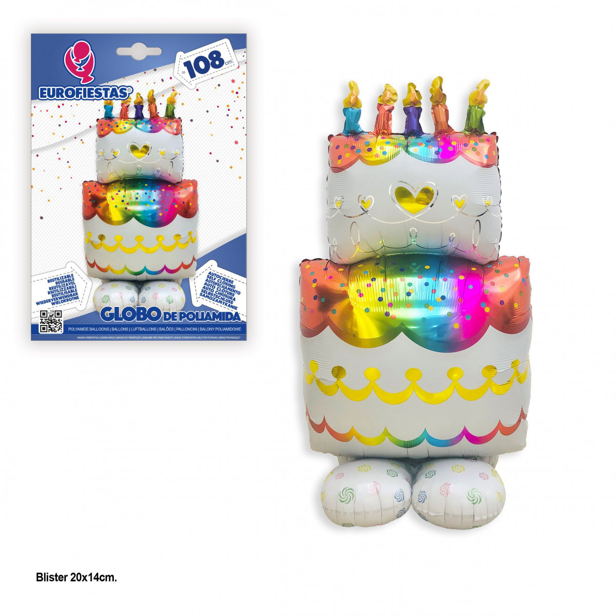 Palloncino foil base torta 109cm