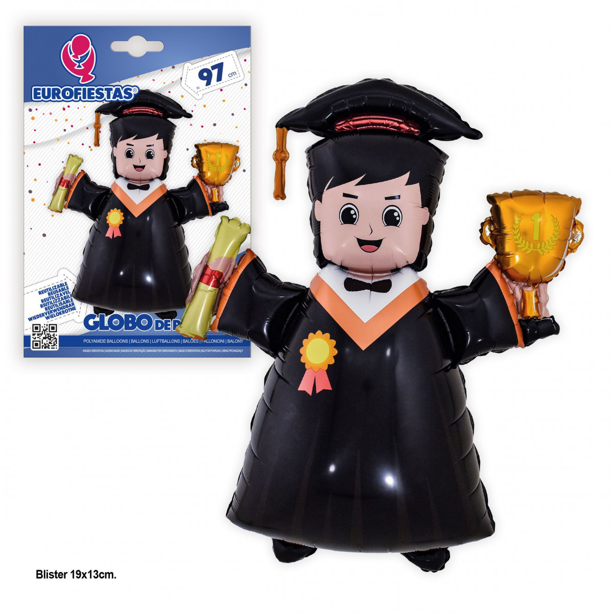 Palloncino foil bambino graduato 97cm