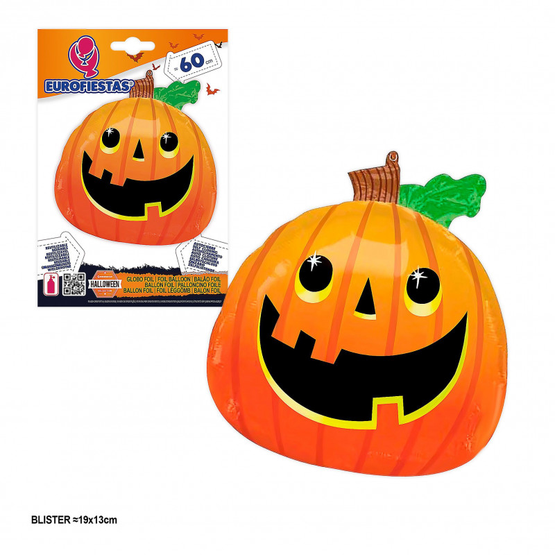 Palloncino foil 60 cm zucca di halloween