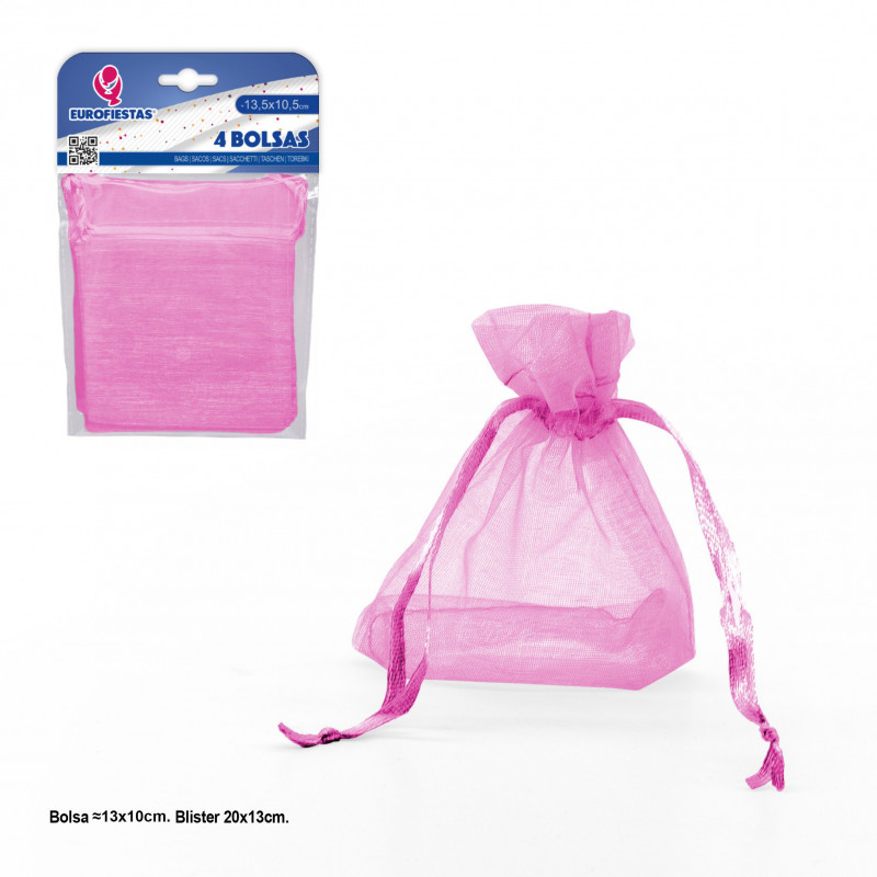 Borsa in poliestere 4 135x105mm rosa