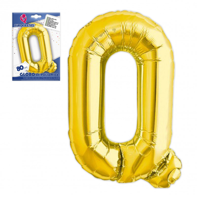 Palloncino foil lettera q altezza ˜80 cm.