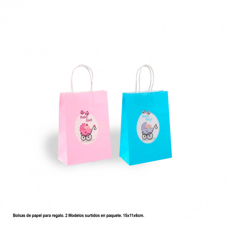 Borsa regalo neonato ragazza 2 modelli small