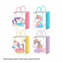 Sacchetto regalo unicorno toni 32x26x11cm taglia 4ms