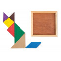 Tangram per bambini in sacchetto regalo con adesivo da personalizzare