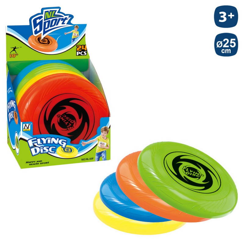 Frisbee colorato 25 cm per bambini dettaglio