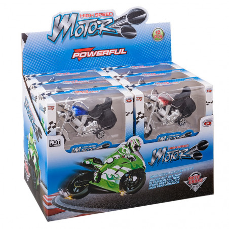 Motocicletta chopper a frizione per bambini piccoli