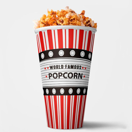 Secchio per popcorn capacità 1 litro per dettagli