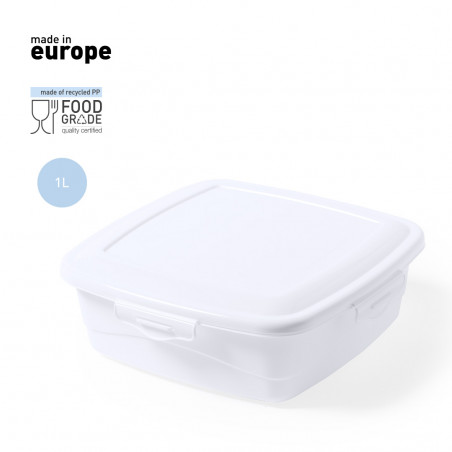 Lunch box quadrato da 1 L con certificazione Food Grade - Portapranzo da viaggio