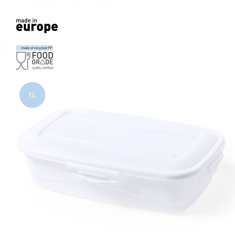 Lunch box rettangolare da 1 L con certificazione Food Grade