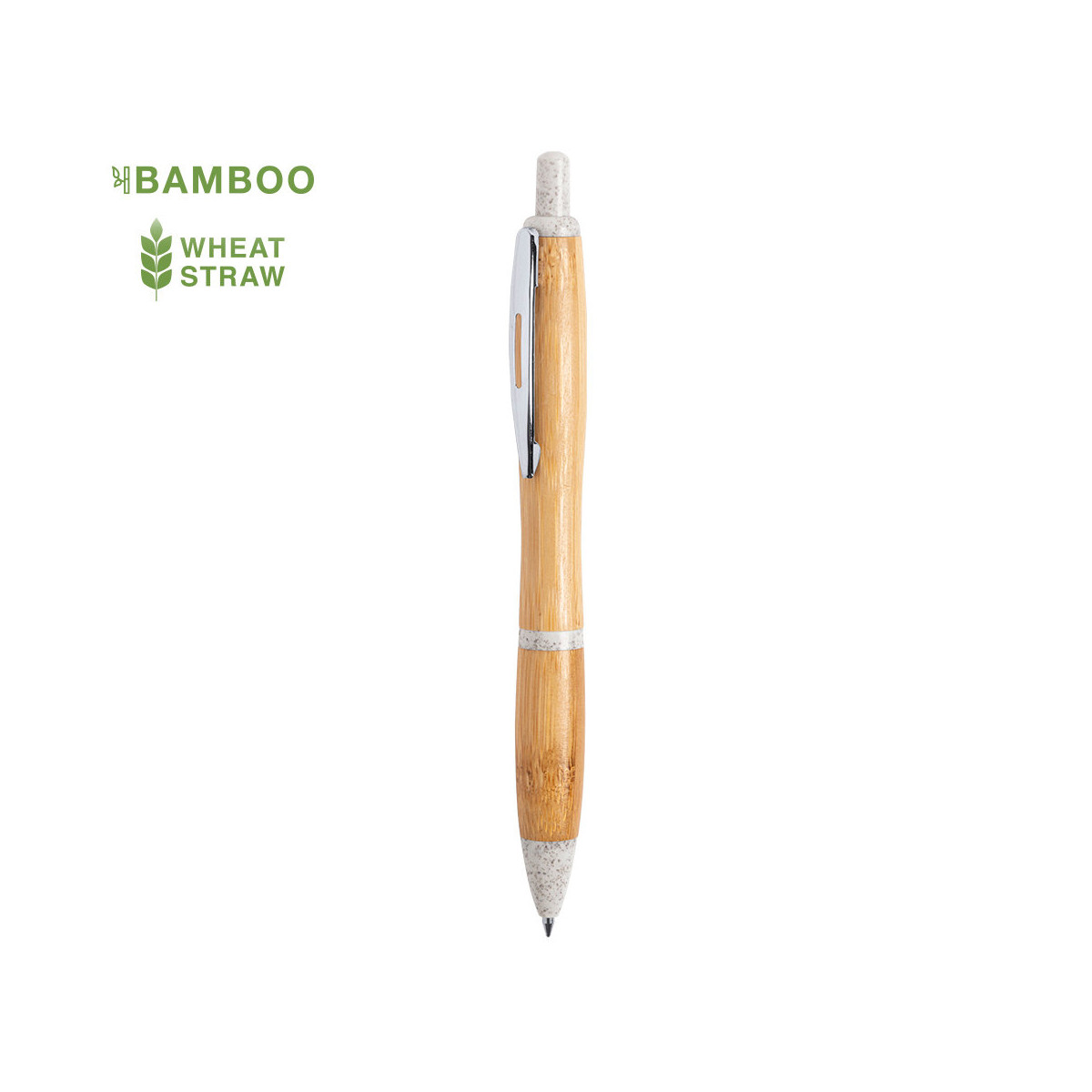 Penna ergonomica in bambù e canna di grano - Penna Patrol