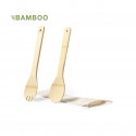 Utensili da insalata in legno di bambù da asporto - Set da insalata Berter