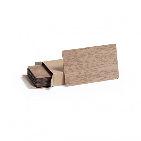 Carte con venature del legno in scatola kraft - Set di carte Inary