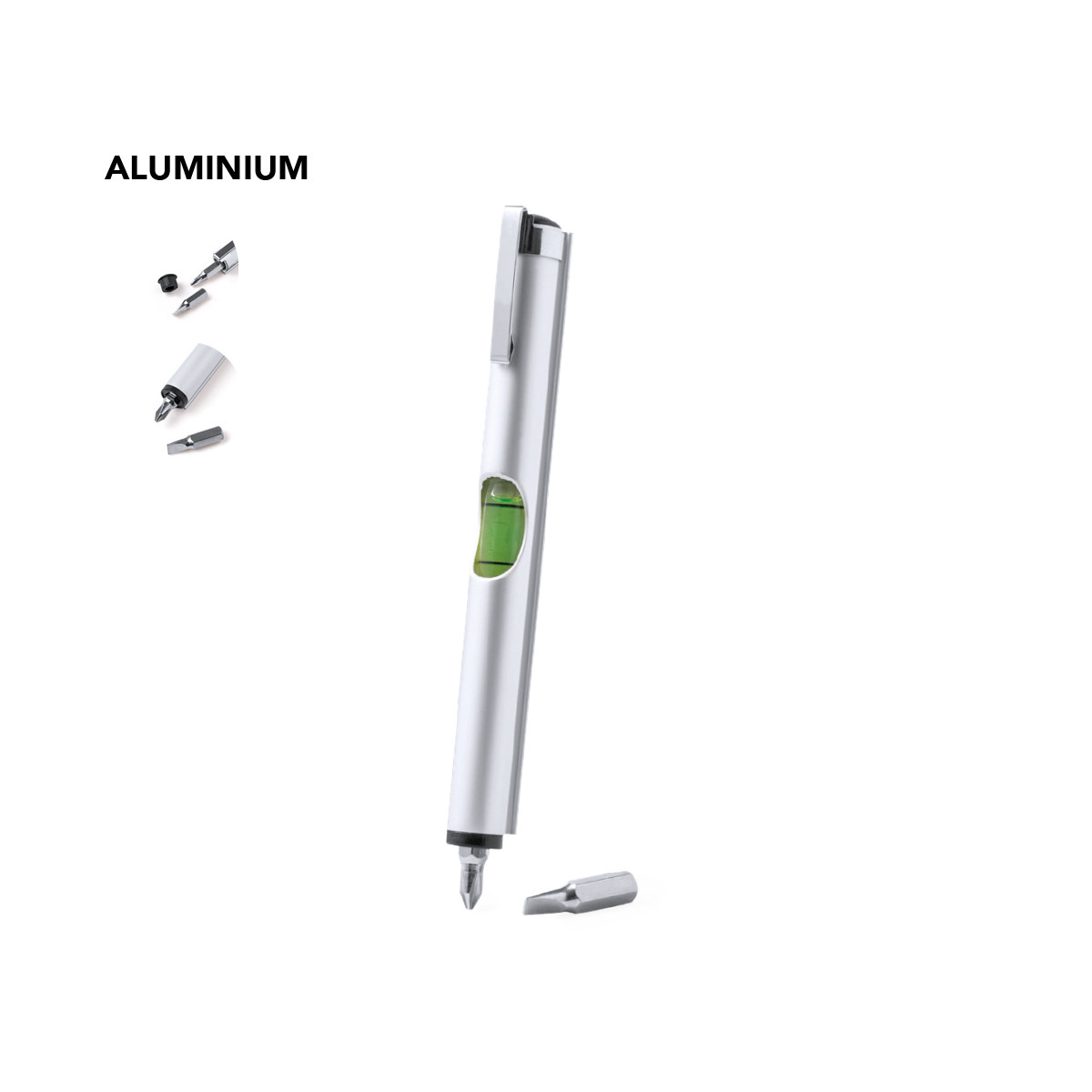 Multiutensile in alluminio con clip in metallo - Multiutensile Loulan