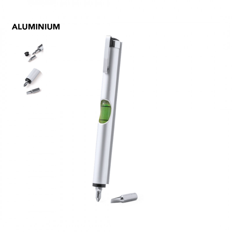 Multiutensile in alluminio con clip in metallo