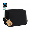 Beauty case nero con manico da regalare - Borsa da toilette Hinu Fairtrade