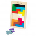 Puzzle Tetris in legno con pezzi colorati - Puzzle Tetris in legno con pezzi colorati